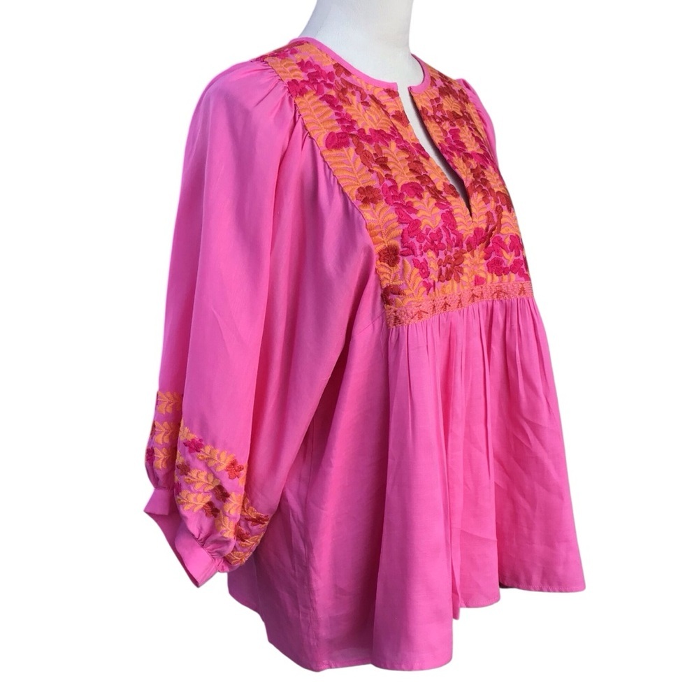J. Marie Embroidered Carlie Top NEW $162 - Picture 8 of 12